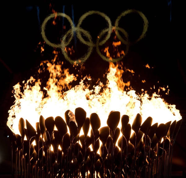 Olympijský oheň.