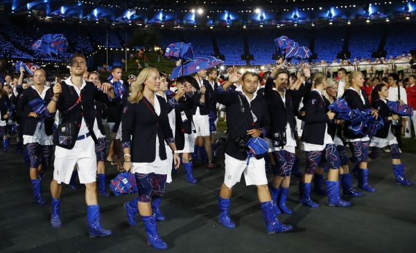 Česká olympijská výprava v modrých holínkách přitáhla pozornost celého světa.