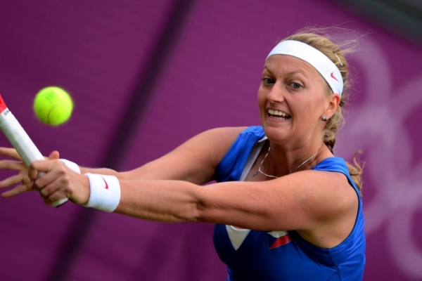 Petra Kvitová v 1. kole olympiády.