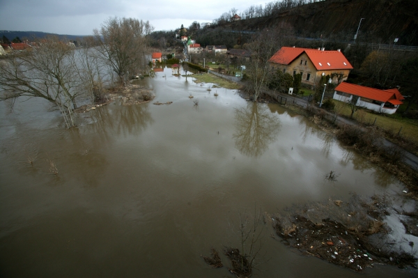 Praha-Zbraslav, záplavy z roku 2006.