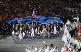Čeští sportovci byli při zahájení velmi originální.