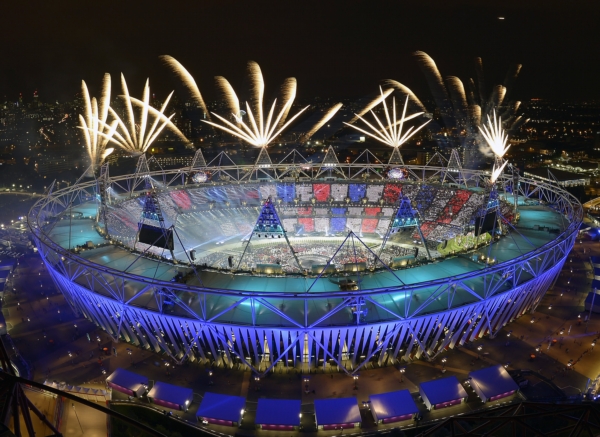 Zahájení olympijských her v Londýně. Zahájení olympijských her v Londýně.