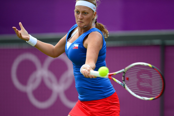 Petra Kvitová na olympiádě v Londýně. Petra Kvitová na olympiádě v Londýně.