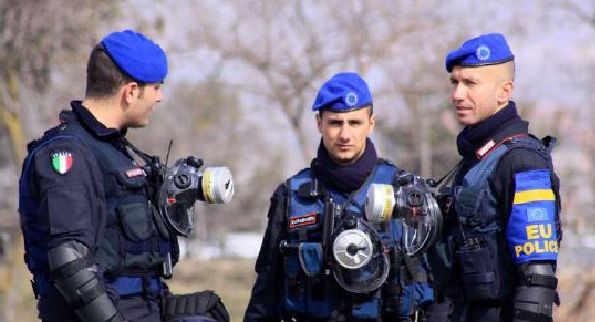 Unijní policie v Kosovu (ilustrační foto). 