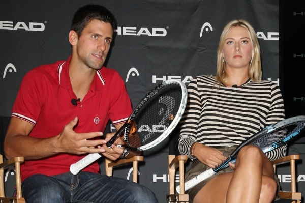 Novak Djokovič a Maria Šarapovová.