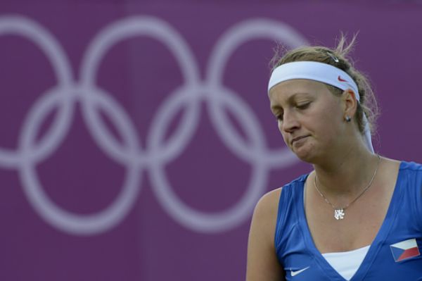 Petra Kvitová na olympiádě v Londýně. Petra Kvitová na olympiádě v Londýně.