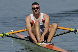 Ondřej Synek na olympijském kanále.