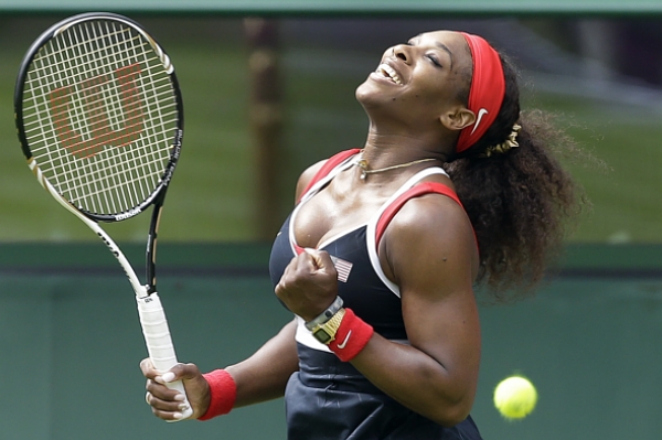 Serena Williamsová se raduje z olympijského zlata.