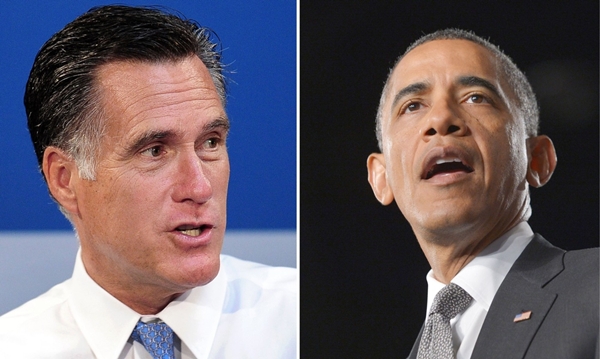 Barack Obama cítí vůči Mittu Romneymu (vlevo) zášť.