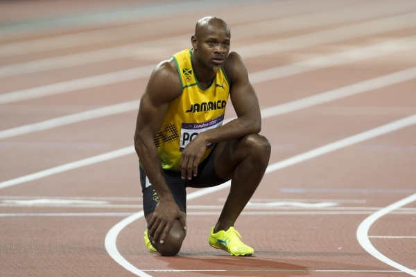 Smutný Asafa Powell.