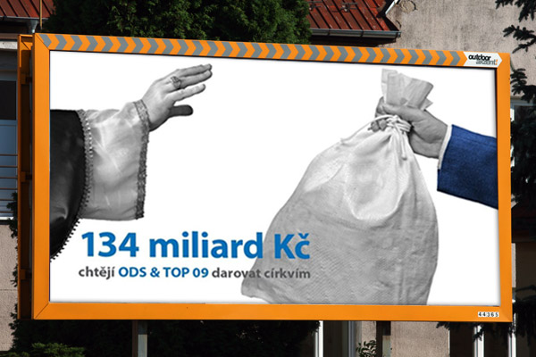 Billboard ČSSD vyvolal ostrou reakci.