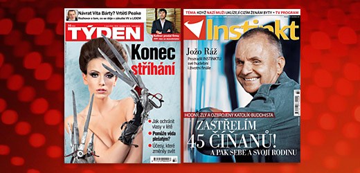 Čtenáři přibývají. Časopisy Týden a Instinkt.