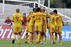 Gólová radost fotbalistů Dukly.