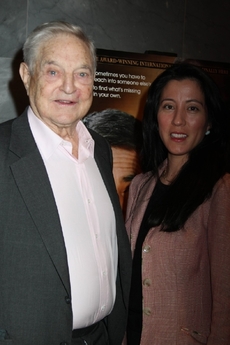 George Soros a jeho manželka Tamiko Boltonová.