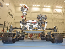 Vozítko Curiosity.