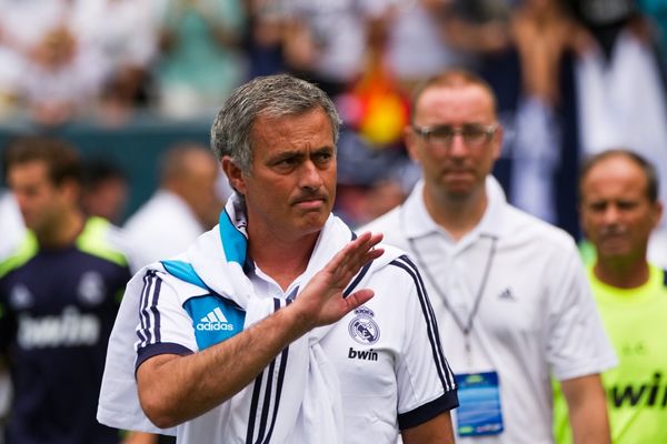 Trenér fotbalistů Realu Madrid José Mourinho.