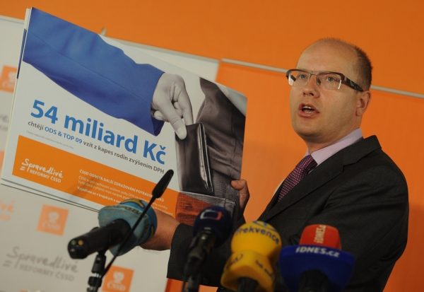 Předseda ČSSD Bohuslav Sobotka.