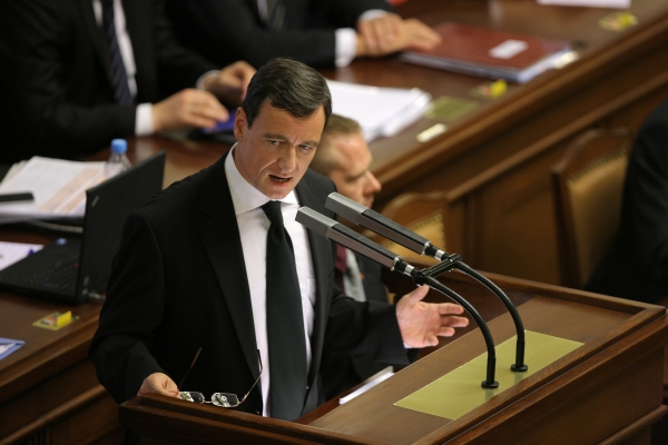 David Rath při svém projevu ve sněmovně. David Rath při svém projevu ve sněmovně.
