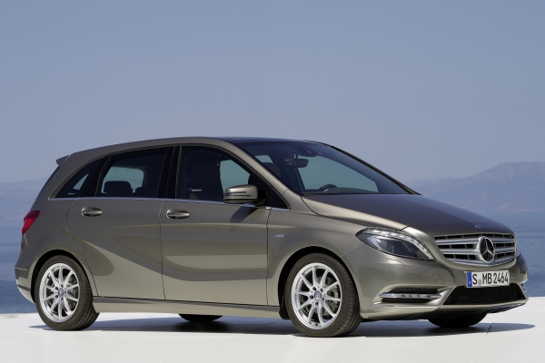Mercedes-Benz třídy B, který se vyrábí v Maďarsku.