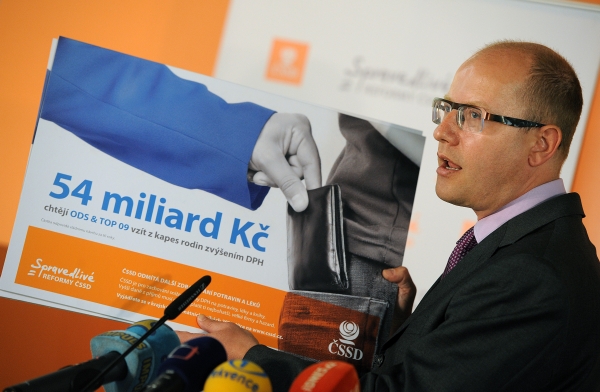 Lídr ČSSD Bohuslav Sobotka.