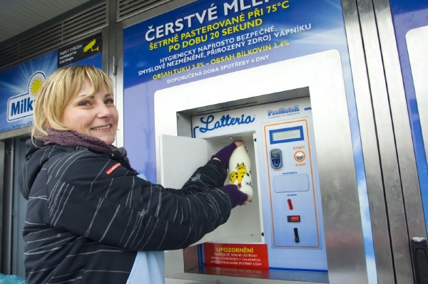 Mléko z automatů je ošetřené šetrnou pasterizací. Mléko z automatů je ošetřené šetrnou pasterizací.