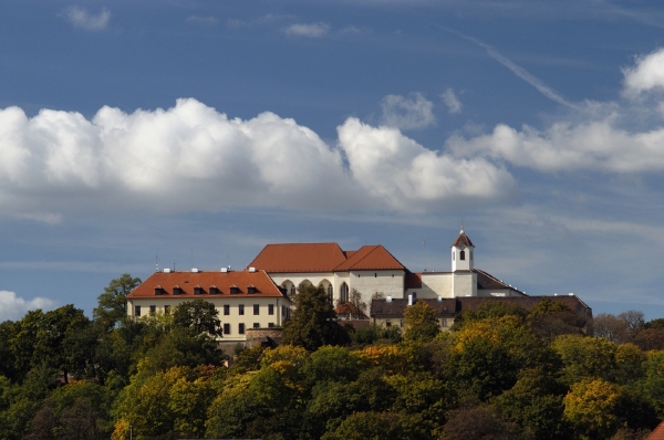 Pohled na hrad Špiberk.