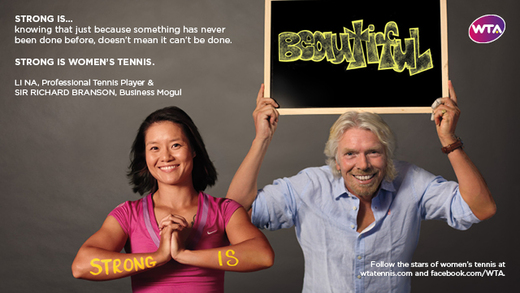 Li Na a Richard Branson.