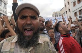 Ne změny v ústavě, ale demokracii. Demonstrace v Casablance roku 2011.