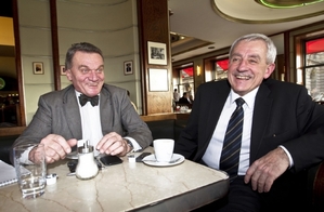 Primátor Bohuslav Svoboda (ODS) a ministr zdravotnictví Leoš Heger (TOP 09).