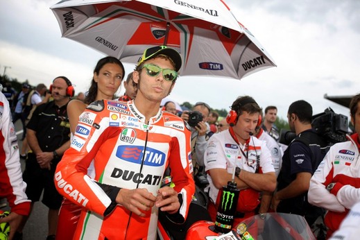 Valentino Rossi dojel v Brně sedmý.