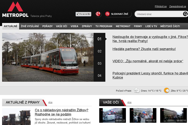 Televize Metropol se chce přejmenovat na Pětku.