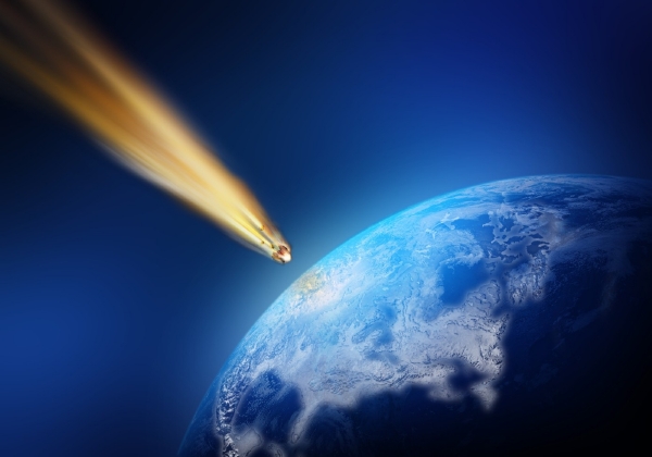 Meteor letící k Zemi (ilustrační foto).