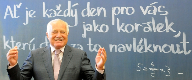 Prezident Václav Klaus.