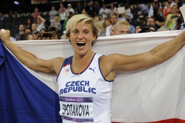 Barbora Špotáková po triumfu na hrách v Londýně.