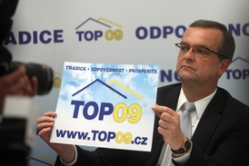 Studentské volby vyhrála strana TOP 09. Na fotografii ministr financí Miroslav Kalousek.