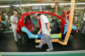 Automobilka TPCA v Kolíně.