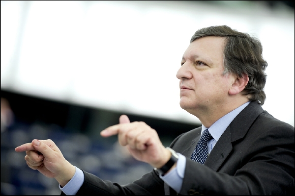 Předseda komise José Manuel Barroso.