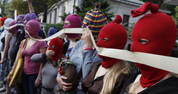 Členové skupiny Pussy Riot.