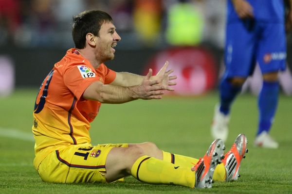 Lionel Messi z Barcelony.