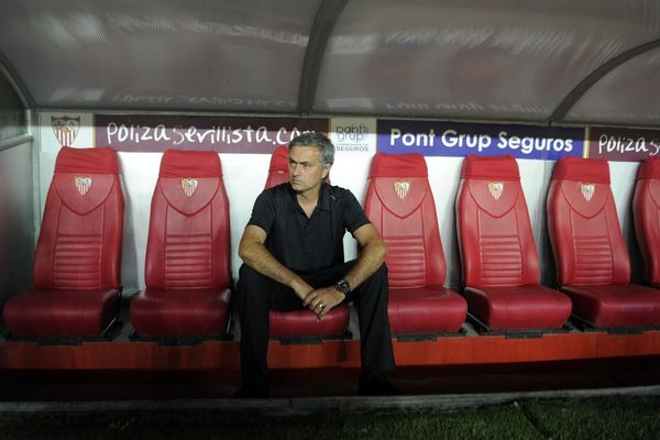 Trenér fotbalistů Realu Madrid José Mourinho.