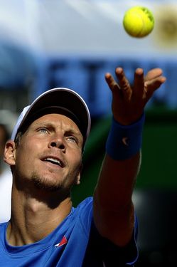 Berdych v zápase o třetí bod.