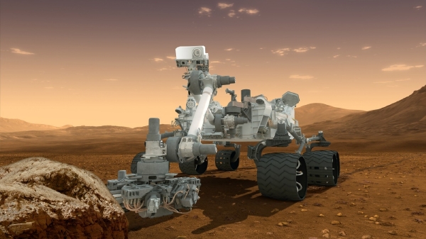 Americké planetární vozítko Curiosity nyní obrátilo pozornost k obloze.