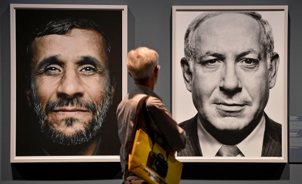 Íránský prezident Mahmúd Ahmadínežád (vlevo) a izraelský premiér Benjamin Netanjahu.