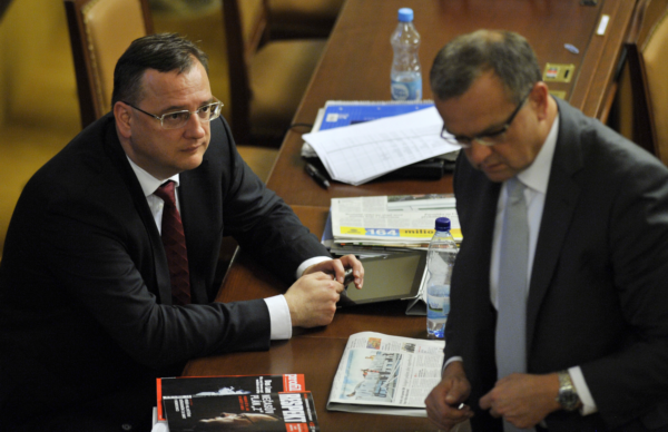 Petr Nečas a Miroslav Kalousek.