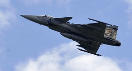 Letoun JAS-39 Gripen české armády (ilustrační foto).