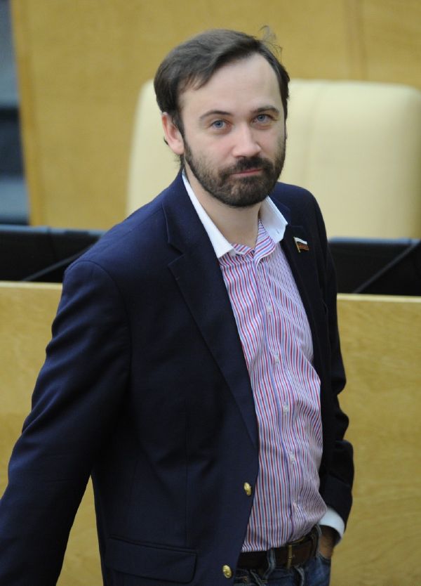Poslanec za Spravedlivé Rusko Ilja Ponomarjov.