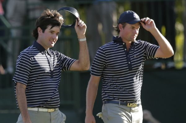 Golfisté USA Bubba Watson a Webb Simpson. Golfisté USA Bubba Watson a Webb Simpson.
