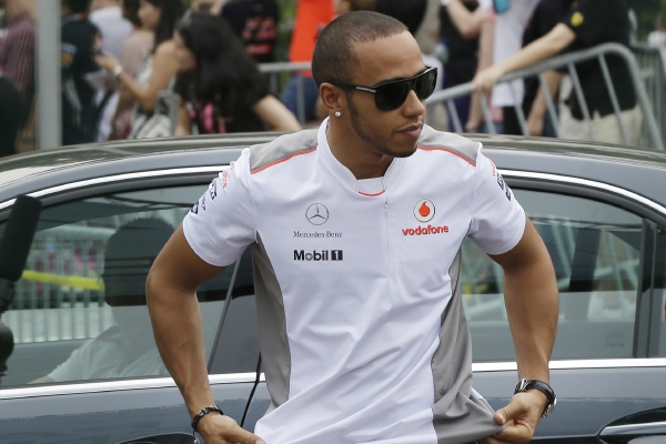 Britský pilot formule 1 Lewis Hamilton.