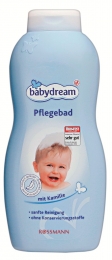 Stažený gel do koupele pro děti.