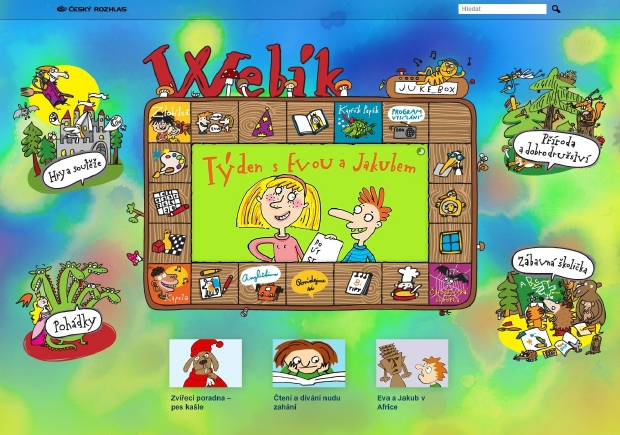 Hlavní výtvarnou podobu nového Webíku vytvořila kreslířka Barbora Buchalová.